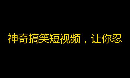 神奇搞笑短视频，让你忍不住关注