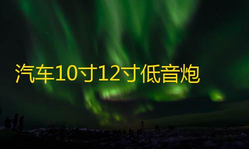 汽车10寸12寸低音炮空箱体无源低音炮箱体车载音响空箱体喇叭木箱